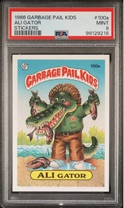 1986 Topps Garbage Pail Kids ALI GATOR Candy Store Owner Back #100a OS3 PSA 9 - Picture 1 of 4