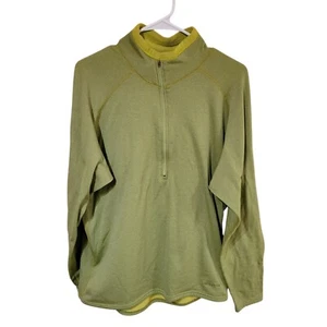 VINTAGE Patagonia Sweater Adult Large Green 1/4 Zip Pullover Regulator Men - Picture 1 of 6