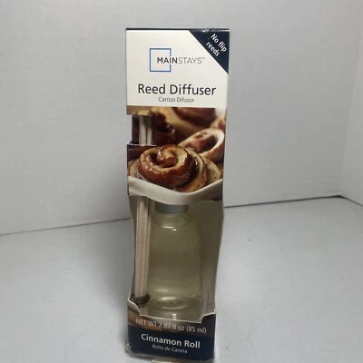Mainstays Cinnamon Roll Reed Diffuser. 2.8 Fl oz New In Box - Image 1 of 4