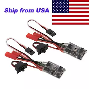 2pcs 10A ESC Brushed Speed Controller w/o Brake 1-2S For RC Car Ship Boat  - Picture 1 of 6