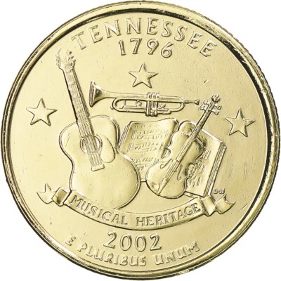 [#369449] Coin, United States, Tennessee, Quarter, 2002, U.S. Mint, Philadelphia - Image 1 of 2
