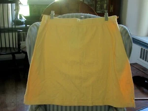 NWTS!! FRESH PRODUCE SOLID COLOR CASUAL SKIRT IN SHELL YELLOW. (XL) - Picture 1 of 3