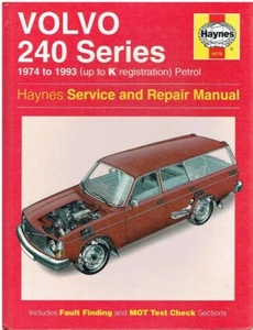 VOLVO 242 244 245 (2.0 2.1 2.3 PETROL) SALOON ESTATE 1974-93 OWNER REPAIR MANUAL - Picture 1 of 1