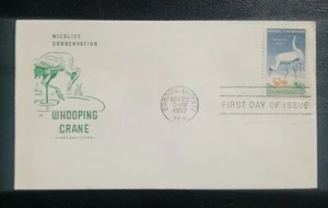 US FDC # 1098 Whooping Cranes Wildlife Conservation 1957. - Picture 1 of 6