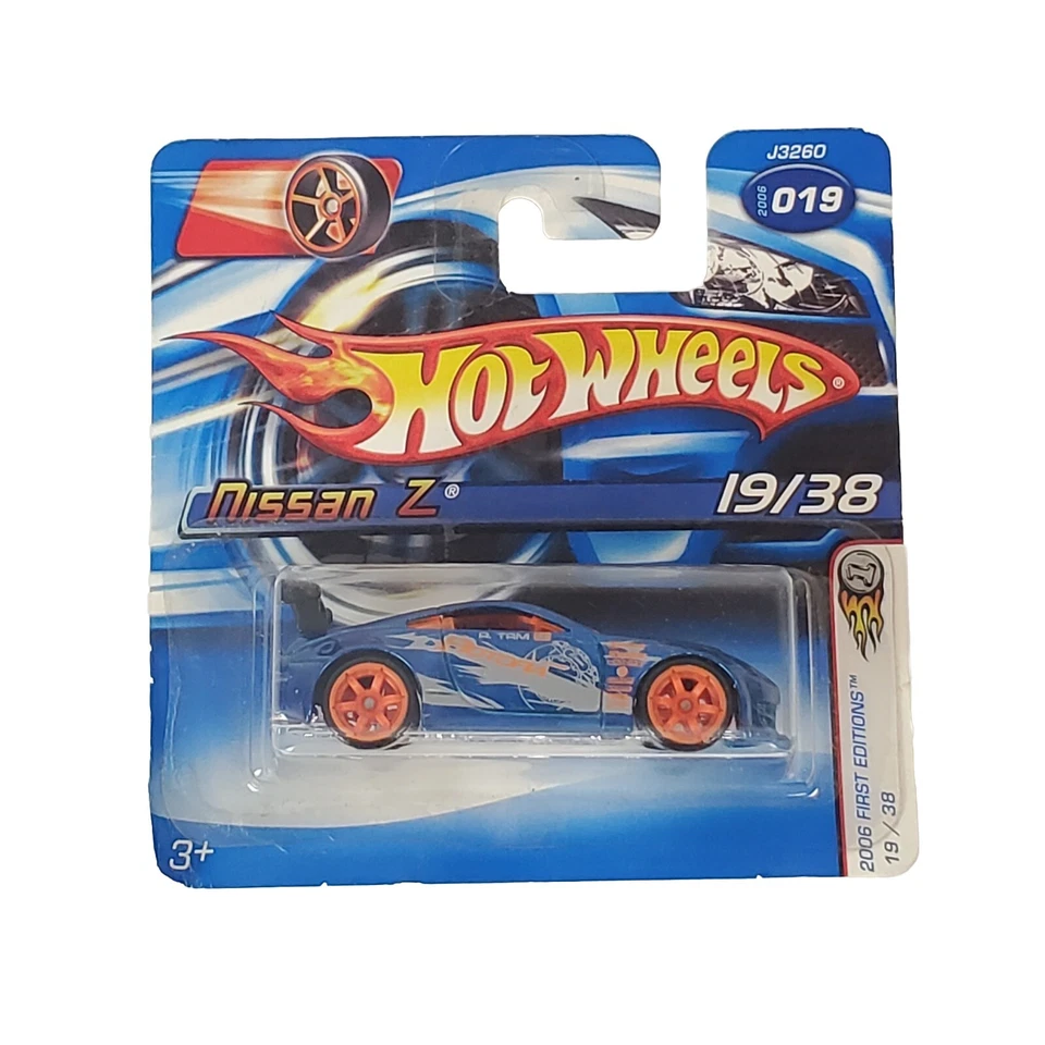 Tarjeta corta Hot Wheels Nissan Z 2006 primeras ediciones #019 azul Foto 1 de 3