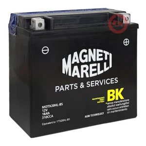 BATTERIA MARELLI YTX20HL-BS HARLEY DAVIDSON FXSTC Softail Custom 1584 2007-2010 - Imagen 1 de 4