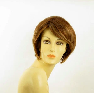 Perruque femme courte Châtain Cuivré Méché Blond Clair STONE 6BT27B - Imagen 1 de 8