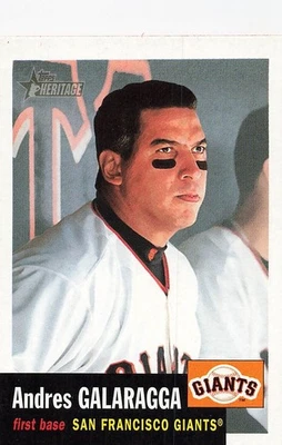 ANDRES GALARAGGA 2002 TOPPS HERITAGE #81 - Image 1 of 2