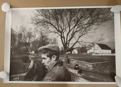 Póster de James Dean 1985 vintage - famosa foto de granja Dennis Stock, 19,75 x 30" Foto 1 de 4