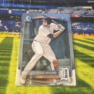 2025 Bowman Chrome Prospects Josue Briceno #BCP-13  Tigers - Picture 1 of 2