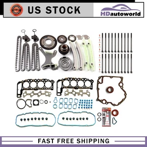 Fits 2002 Dodge Ram 1500 4.7L V8 Timing Cover Gasket Head Bolts Head Gasket Set - Picture 1 of 3