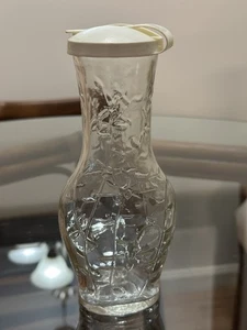 Good Seasons Glass Cruet Salad Dressing Vinegar Oil Shaker Bottle Vine Design - Imagen 1 de 7