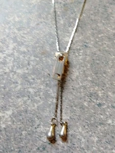 Totally 80's Novelty Zipper Pull Lariat Necklace Bolo Slide - Picture 1 of 6