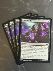4x Cruel Truths #0076 C [Tarkir: Dragonstorm] NF LP/NM - Picture 1 of 1