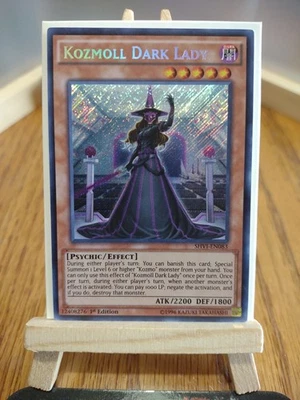 Yu-Gi-Oh Card Kozmoll Dark Lady SHVI-EN083 1st Edition Collectable Trading Game. - Image 1 of 4