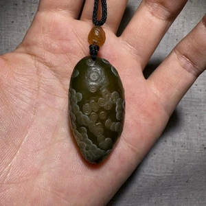 ๐๐ฅ๐Rare China Inner Mongolia Gobi Eye Rough Agate Specimen Pendant - Picture 1 of 10