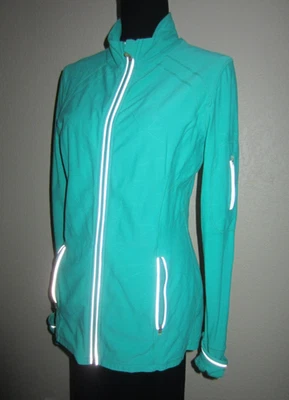 Chaqueta Top Mujer Cremallera Completa Bolsillos Cremallera Activa Atlética Verde Talla L Foto 1 de 4