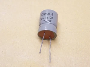 5x K50-6 10V 100UF 10% Kondensatoren Made in USSR - Bild 1 von 6