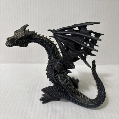 "Estatuilla Ghost Dragon 5"" - Safari Limited 2016 figura de plástico azul/negro juguete"  Foto 1 de 4