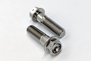 Yamaha R1 Titanium drilled rear brake caliper bolt kit 98-01 4xv 5jj Ti race - Picture 1 of 5