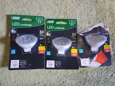 3 Feit Electric 50W Equiv MR16 GU5.3 Bi-Pin CEC 12V Landscape LED Bulb - Image 1 of 4