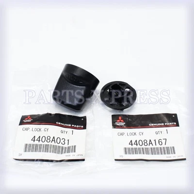 GENUINE OEM MITSUBISHI LANCER 2008-17 KEYLESS IGNITION START SWITCH KNOB CAP KIT - Image 1 of 4