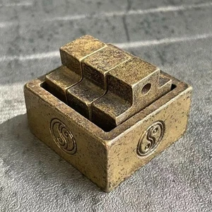 Antikes chinesisches taoistisches Bronze Ritualsiegel Set 4 Siegel handgeschnitzte daoistische Stempel - Bild 1 von 4