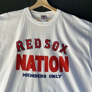 Vintage Boston Red Sox Shirt Men's XL Nation Members Only Fruit of the Loom - Picture 1 of 8