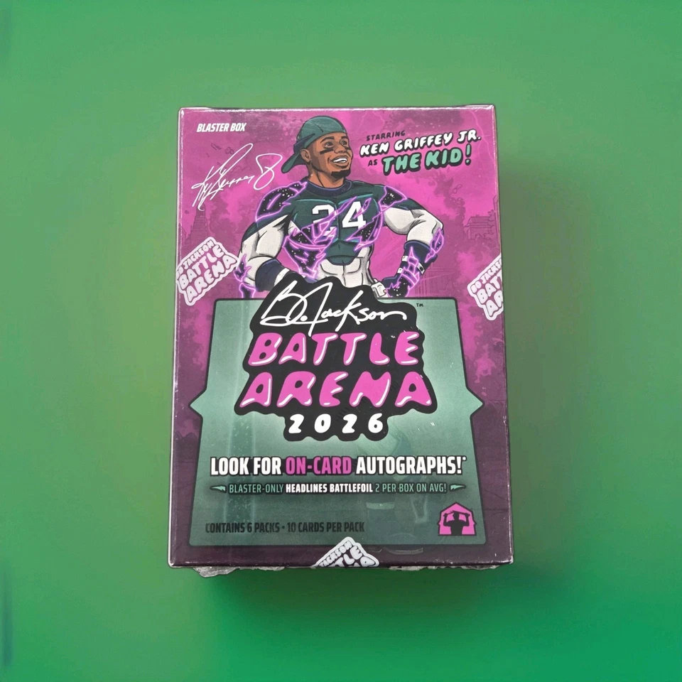 Bo Jackson Battle Arena 2026 Featuring Ken Griffey Blaster Box Factory Sealed