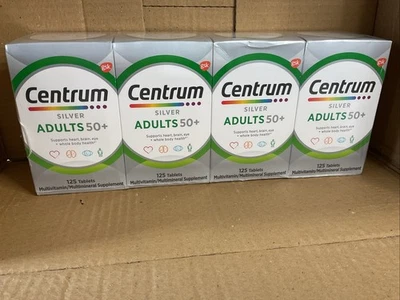 Paquete de 4 multivitamínicos Centrum Silver para adultos 50 Plus - caducidad 6/26 Foto 1 de 3