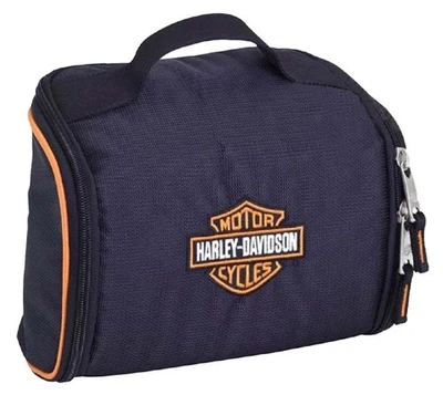 Harley-Davidson Bar & Shield Fabric Toiletry Bag - Black 99610 - Image 1 of 2