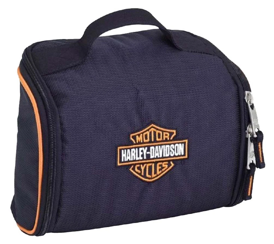 Harley-Davidson Bar & Shield Fabric Toiletry Bag - Black 99610 - Image 1 of 2