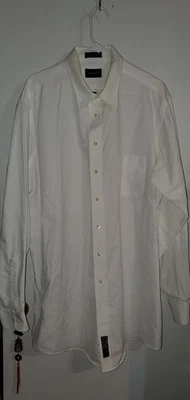 Harbor Bay Shirt Mens Long Sleeve White Classic Casual Tag Size 18.5 37/38 - Image 1 of 4