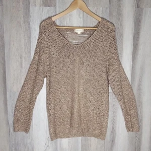 Blusa Suéter Altar'd State Para Mujer S Envejecida Tejido Abierto Gran Tamaño Tostado Suave - Imagen 1 de 8