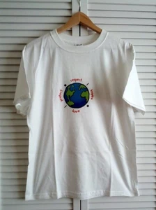 Official Support Our Planet Earth Day T-Shirt & Matching Ribbon Magnet Adult MED - Picture 1 of 4