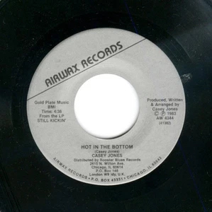 FUNK BLUES 45: CASEY JONES Hot in the Bottom/Happy Home AIRWAX - Picture 1 of 1