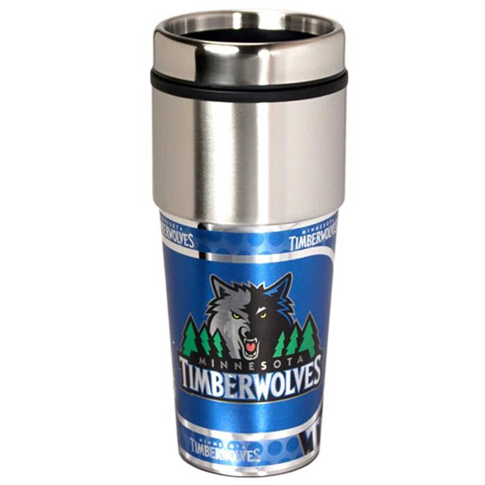 Кружка дорожная NBA Minnesota Timberwolves 16 унций нержавеющая сталь - Изображение 1 из 1