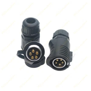 XHP20 5pin Screw Crimp Waterproof Power Connector,Cable Wire Docking Plug+Socket - Picture 1 of 7
