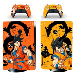 Dragon Ball Z Son Goku Decal Stickers for PS5 Standard Disc Digital Console Skin - Picture 1 of 5