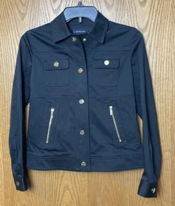 Jones New York Signiture full zip black Jacket size Petite PP - Picture 1 of 6