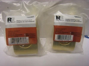 2 Stück Reliabilt 3662662 Haken Modern Soft Gold Finish Kleiderhaken - Bild 1 von 4