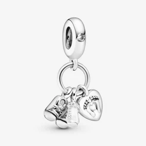Charm Pendente Bebè donna Pandora 798106CZ Argento 925 Zircone - Foto 1 di 1