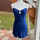 Vintage Victoria’s Secret 100% silk blue slip dress 