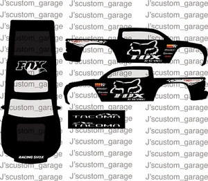 Hot Wheels Fox Racing Tacoma 1/64 Custom Water Slide Aufkleber - Bild 1 von 1