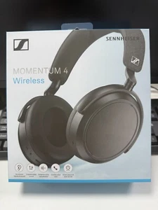 NIB Sennheiser Audio Momentum 4 Wireless Noise Cancellation Headphones - Black - Afbeelding 1 van 8