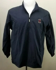 PAGE & TUTTLE Free Swing Pullover Golf Jacket, Mens Sz L, Black, Windproof, NEW - Picture 1 of 12