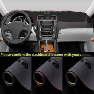 Alfombrilla de cuero para tablero de instrumentos de coche para Lexus IS250 IS350 2006-2011 - Imagen 1 de 12