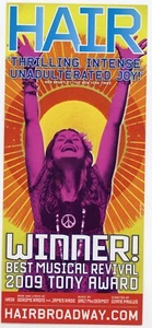 HAIR the Musical • 2009 Broadway Revival Theater Handzettel - Bild 1 von 2