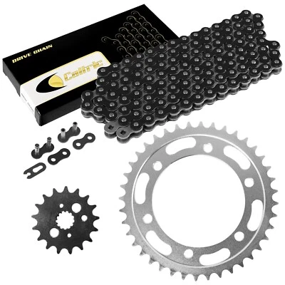 Black Drive Chain And Sprocket Kit for Kawasaki Vulcan 800 VN800 Drifter 00-06 - Image 1 of 4