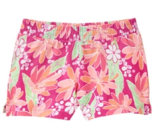 Nwt GYMBOREE Mix N Match GIRLS Pink Flowers Floral Knit Summer 2017 SHORTS Xs 4 - Picture 1 of 1